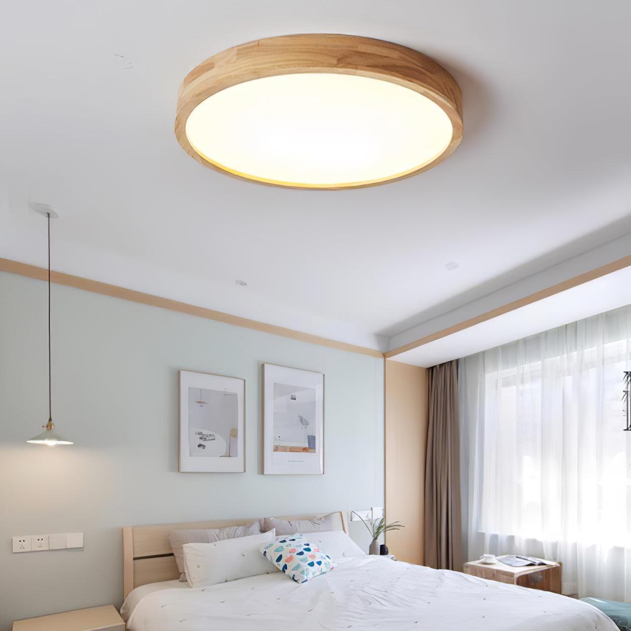 Holz Flush Mount Deckenleuchte | Brehn