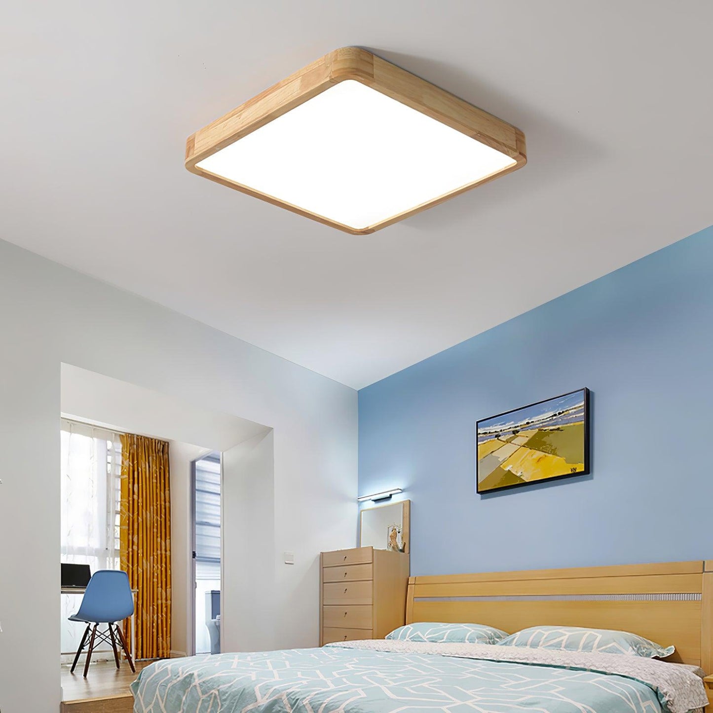 Holz Flush Mount Deckenleuchte | Brehn