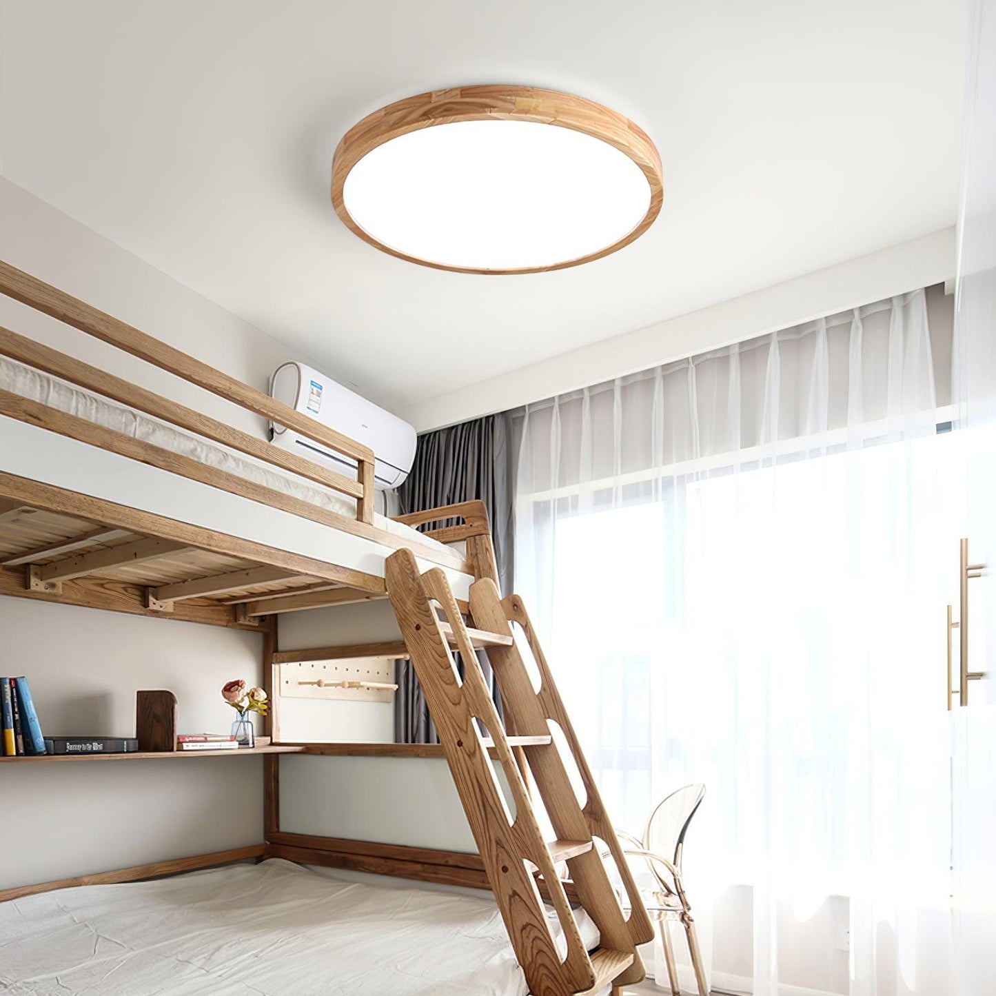 Holz Flush Mount Deckenleuchte | Brehn