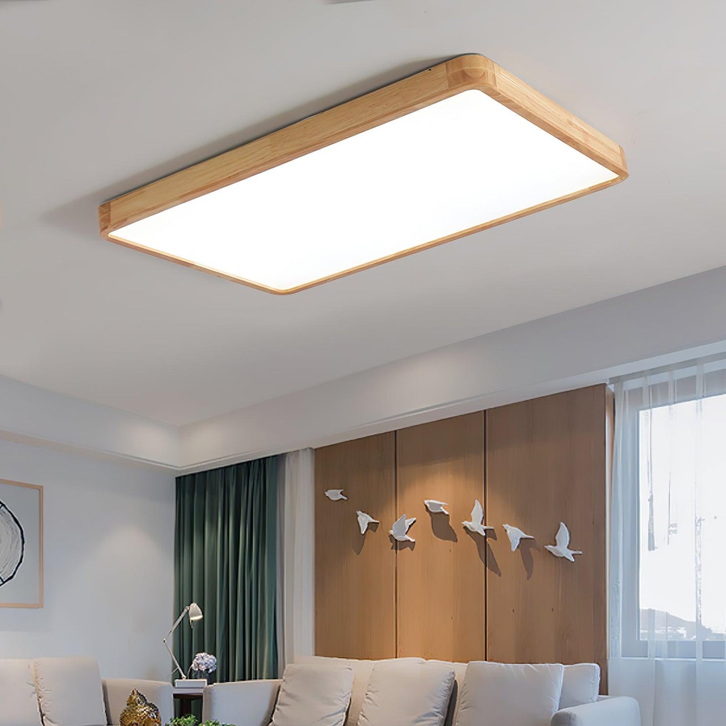 Holz Flush Mount Deckenleuchte | Brehn