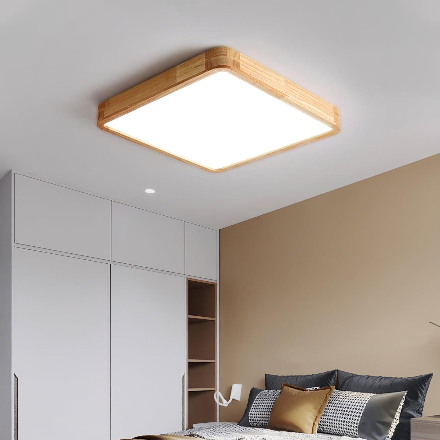 Holz Flush Mount Deckenleuchte | Brehn