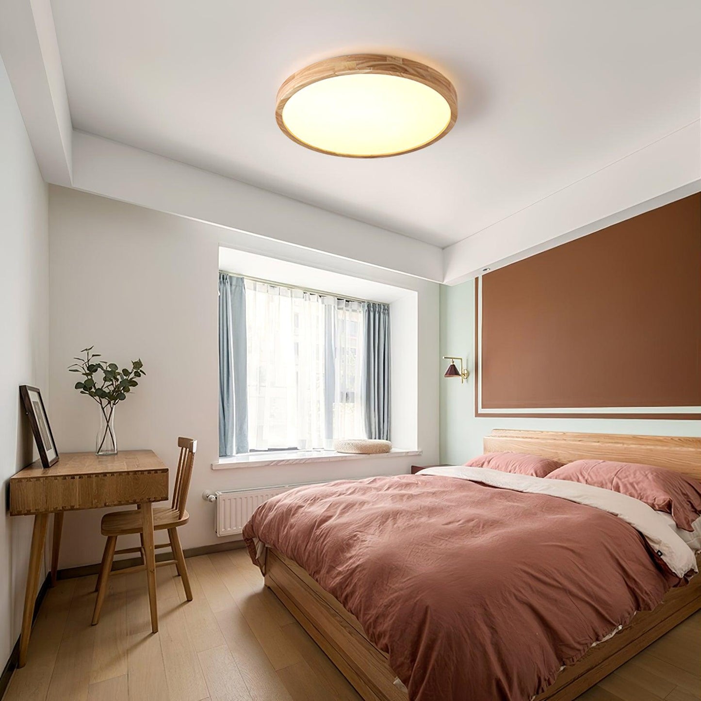 Holz Flush Mount Deckenleuchte | Brehn