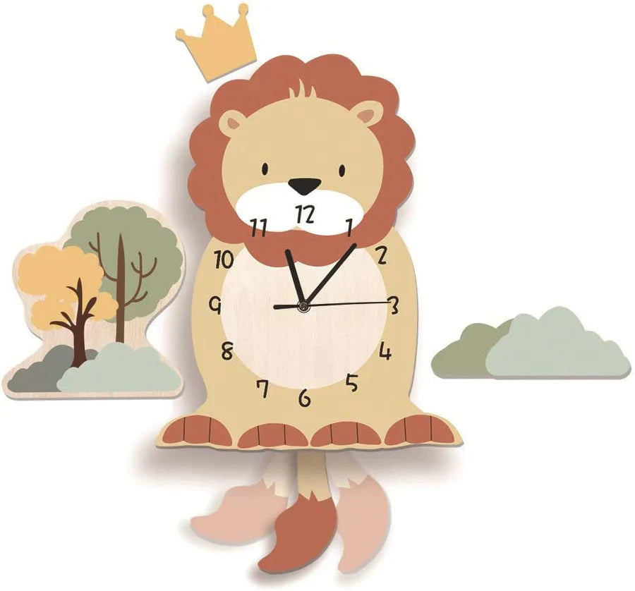 Brehn | Tier Wanduhr für Kinder