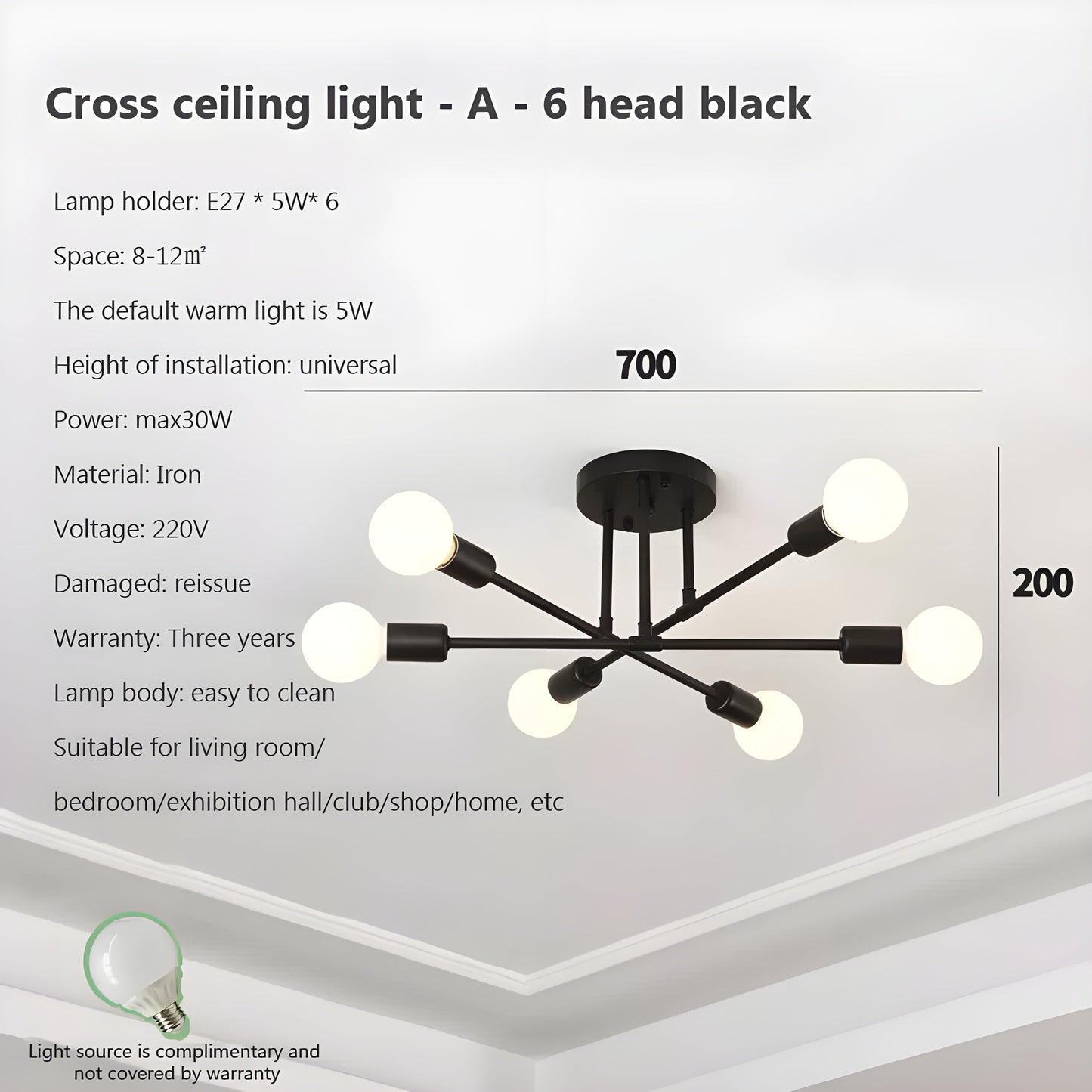 Kreative LED Hängeleuchte – Vintage Antik Gold Kronleuchter für Wohnzimmer & Esszimmer | Brehn
