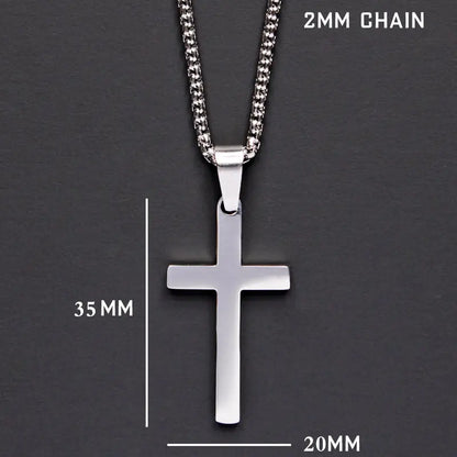 Klassische Kreuz Herren Halskette