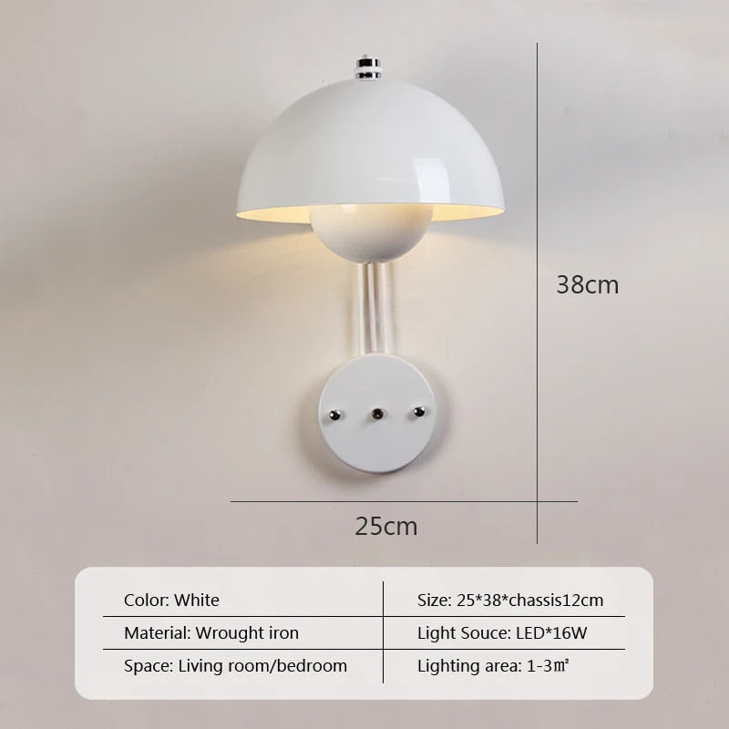 Brehn | ShroomLite Wandleuchte - Kreative Beleuchtung für modernes Interieur