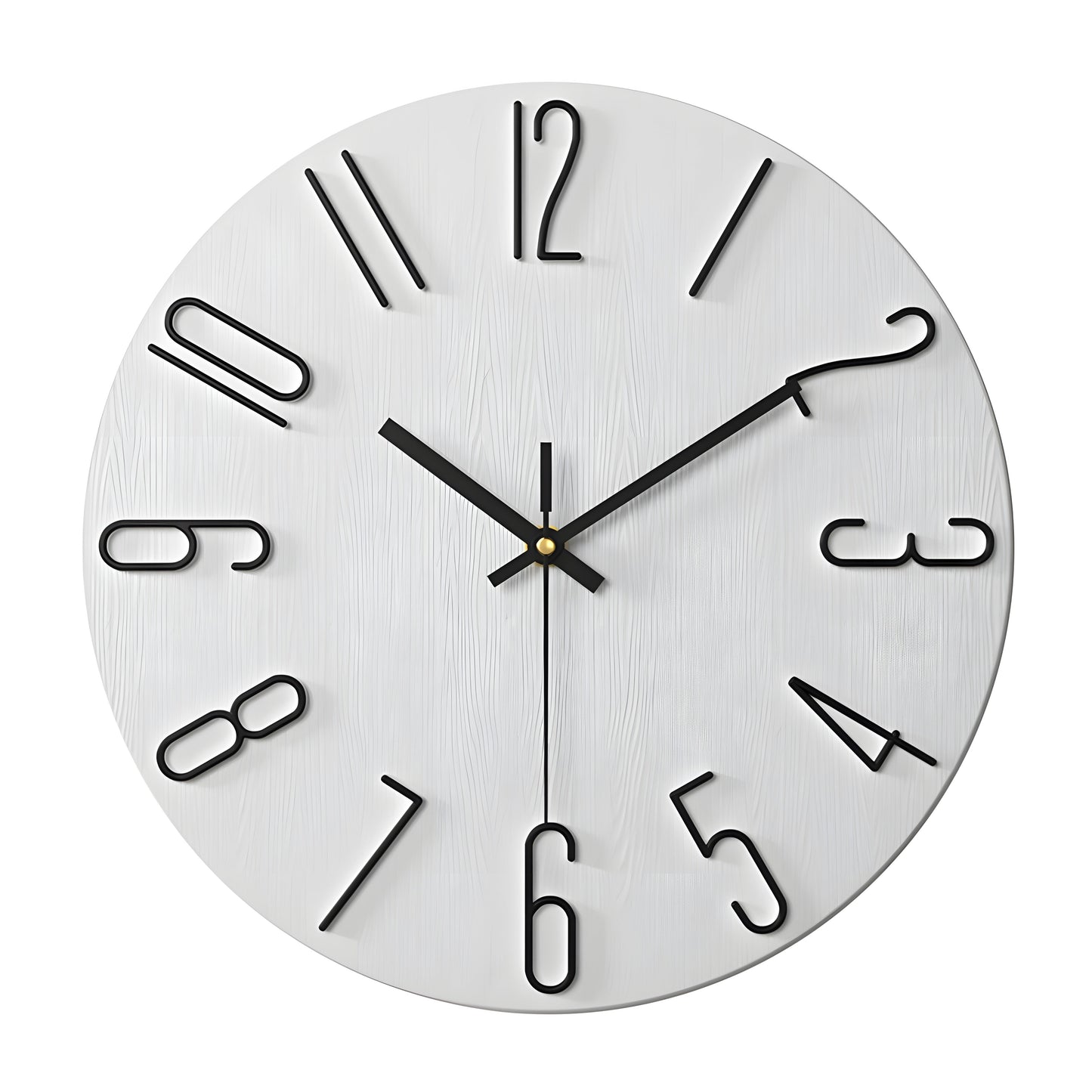 Einfaches Quarz-Design-Wanduhr - Still moderner Stil | Brehn