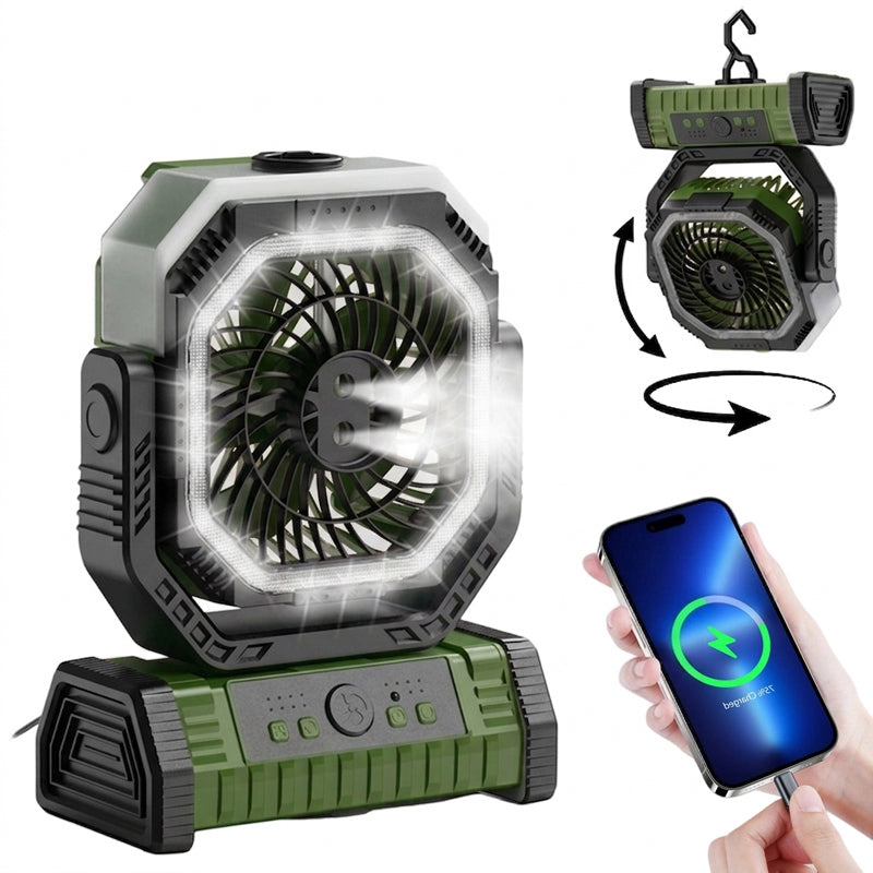Wiederaufladbarer Outdoor Camping Ventilator Licht | Brehn