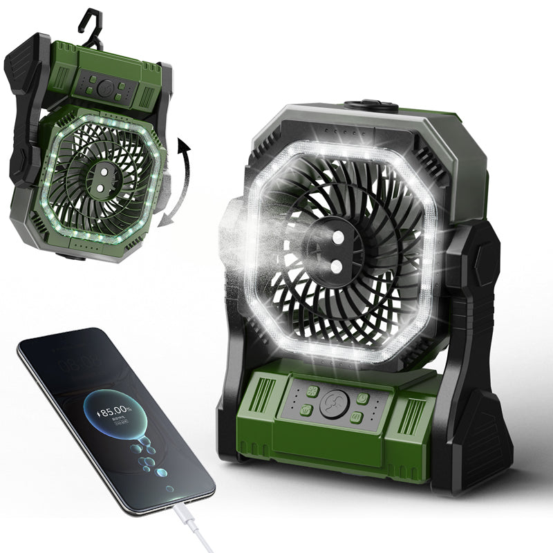 Wiederaufladbarer Outdoor Camping Ventilator Licht | Brehn