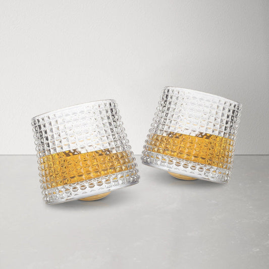 Drehbares Whiskyglas-Set