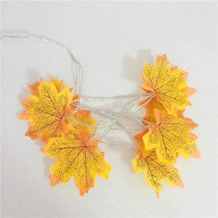 Thanksgiving-Dekor Herbst Ahornblatt Lichterkette | Brehn