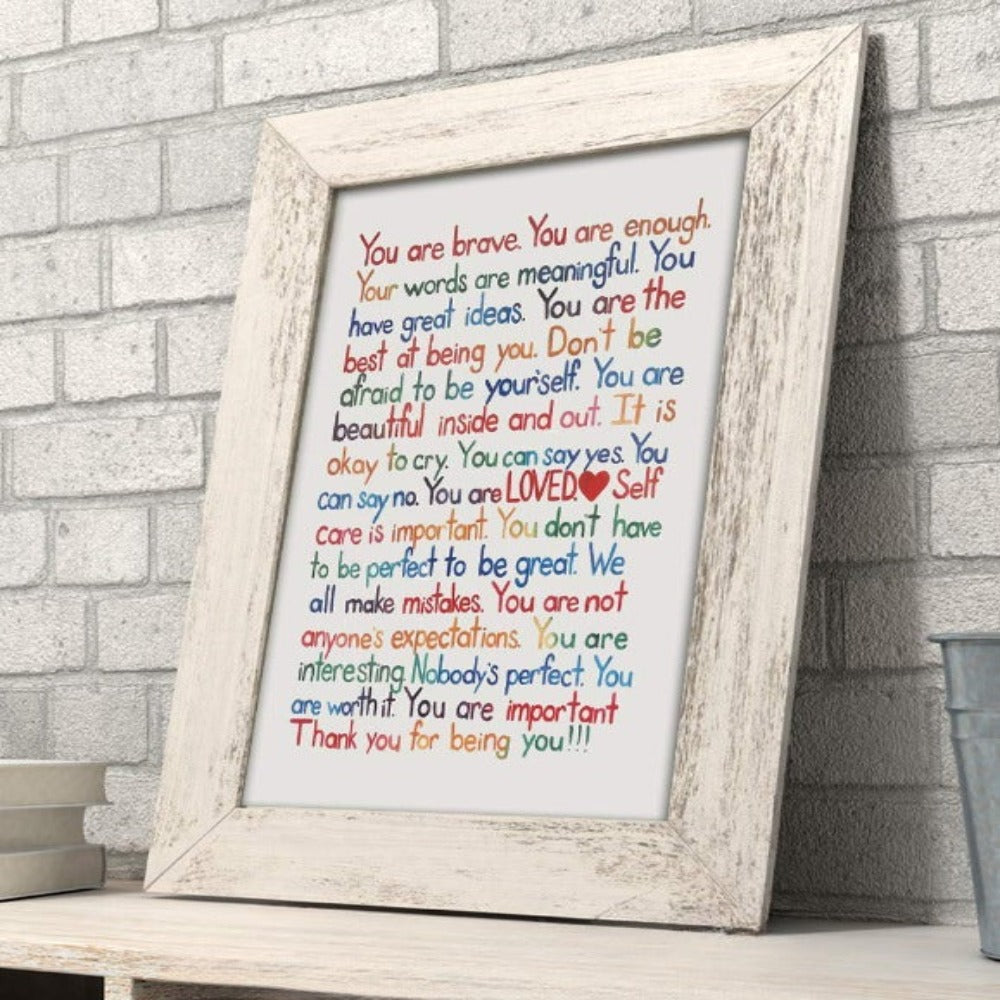 Inspirierende Wandkunst druck