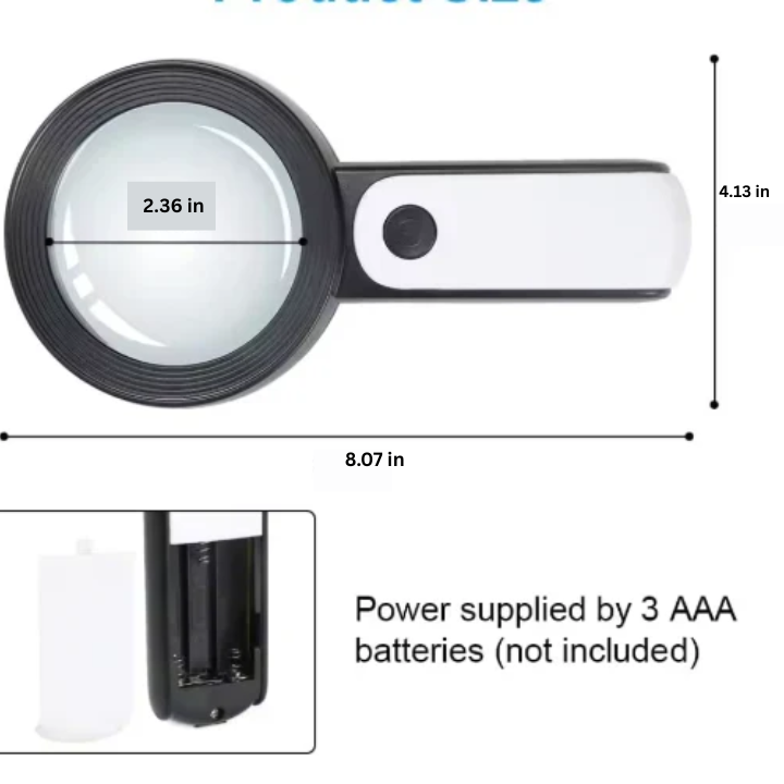 30-fache Vergrößerungsglas für Senioren