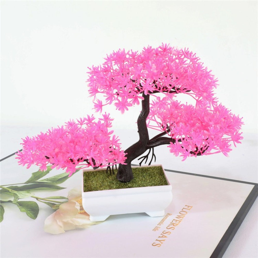 Yuriko Mini-Kunstbonsai-Baum Schreibtischdeko
