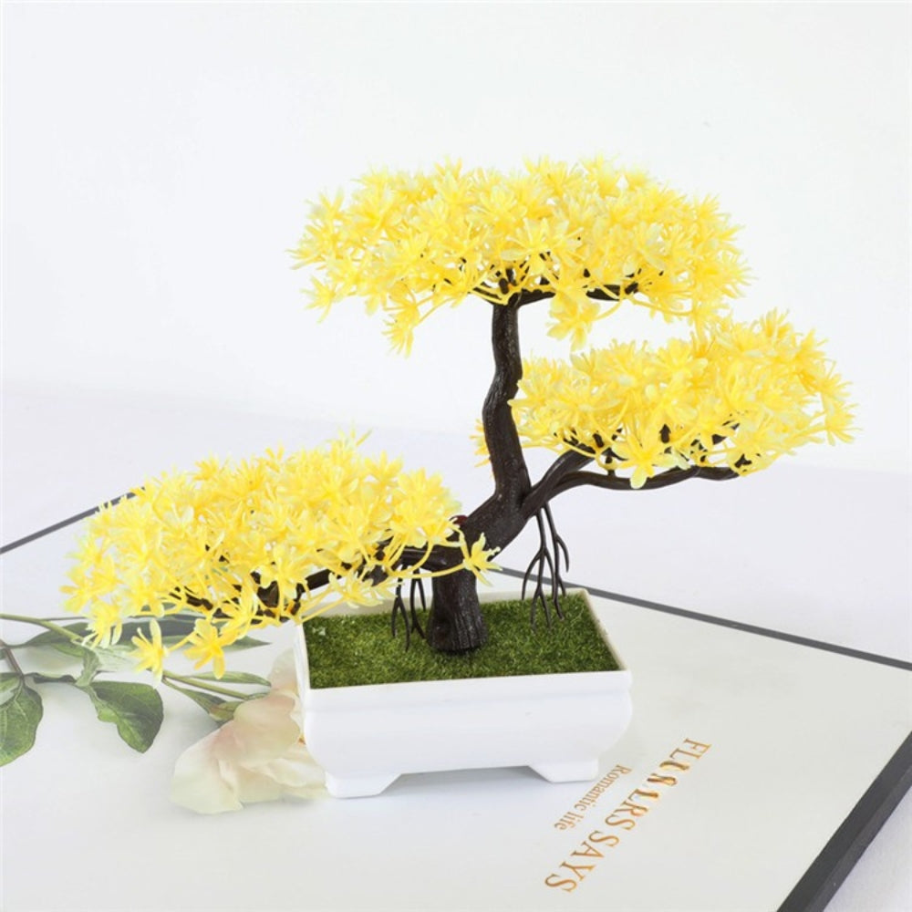 Yuriko Mini-Kunstbonsai-Baum Schreibtischdeko