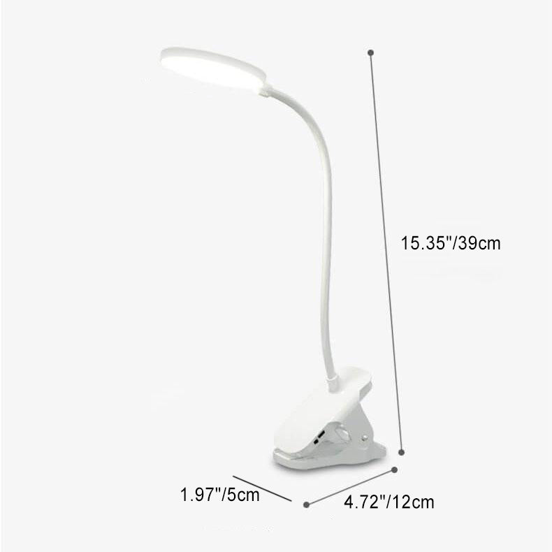 Brehn | Einfache LED Clip-Schreibtischlampe wiederaufladbar Augenschutz Nachtlicht