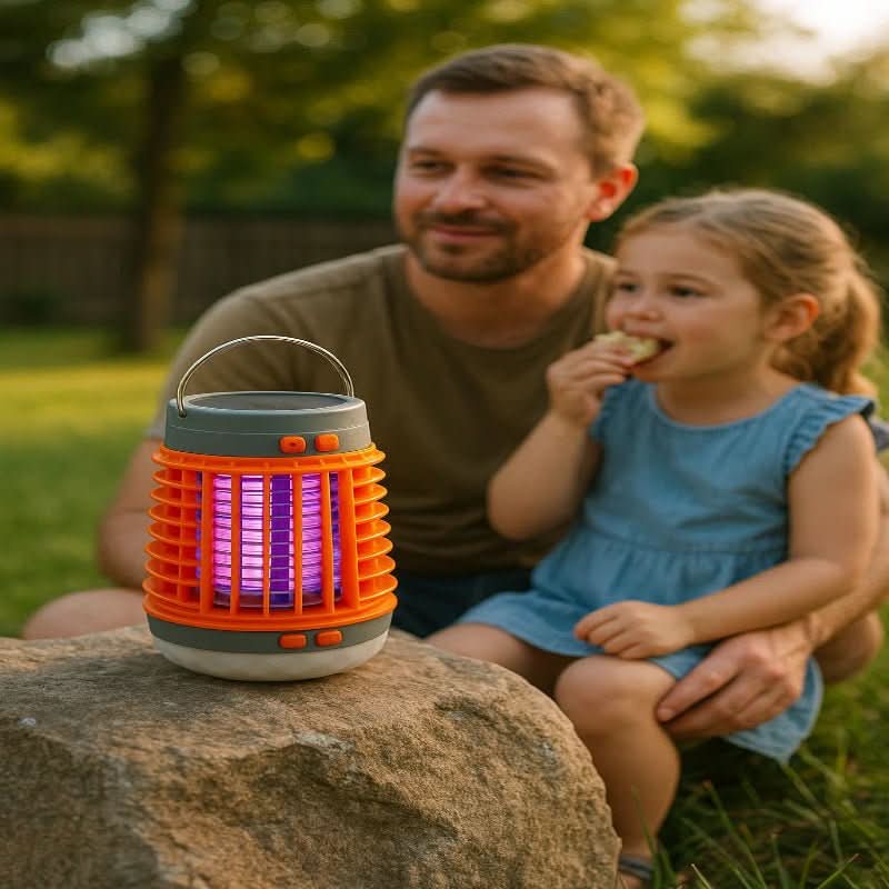 2-in-1 Solar-Mückenvernichterlampe & Außenlaterne
