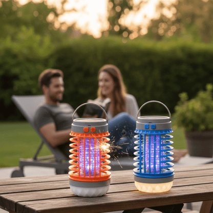 2-in-1 Solar-Mückenvernichterlampe & Außenlaterne