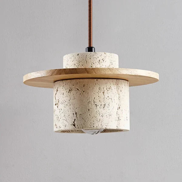 Brehn | EarthLuxe Kronleuchter - Luxuriöser Travertin-Design-Kronleuchter