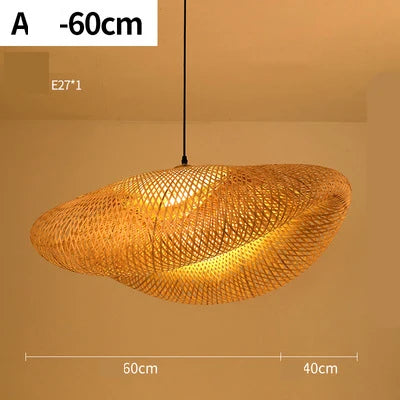 Handgefertigte Rattan-Pendelleuchte | Natürliches Licht für Wohn- und Esszimmer | Gemütlicher Boho-Stil