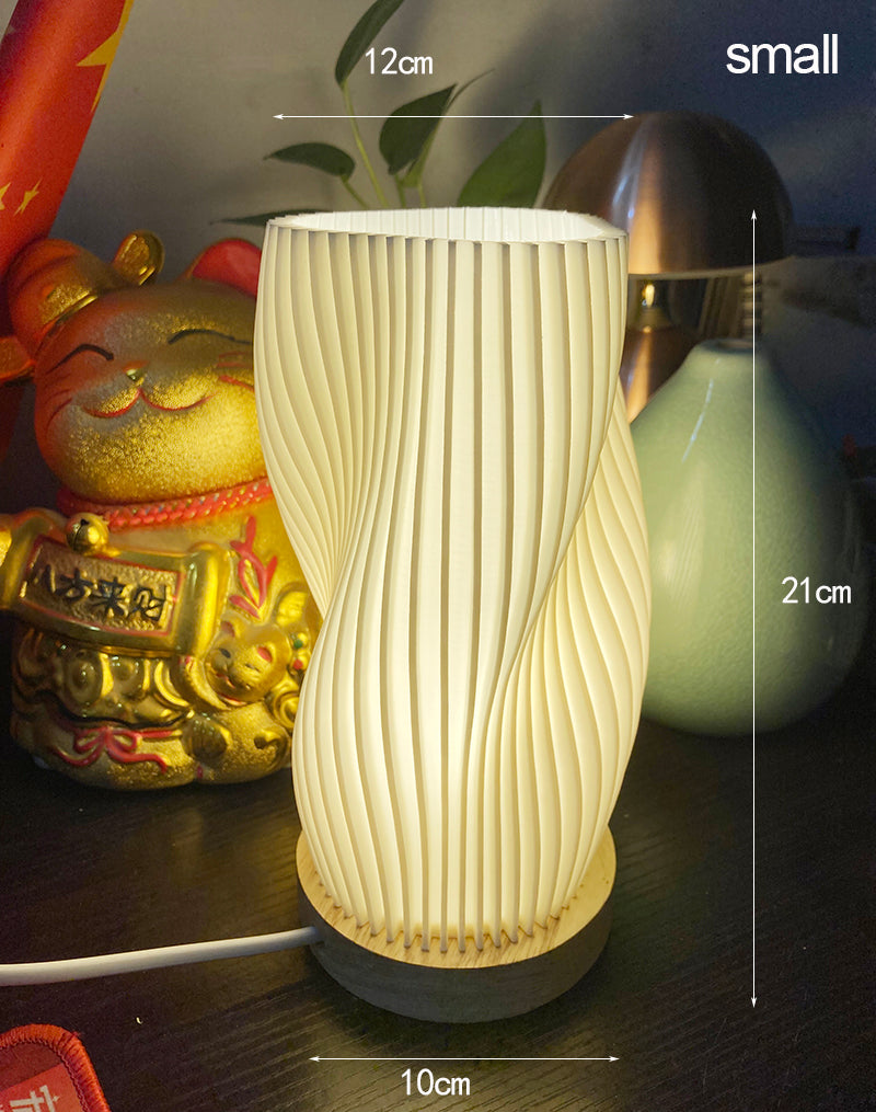 Brehn | Frenchlight Tischlampe - Elegante Falt-Tischlampe in Französisch Creme für stimmungsvolle Räume