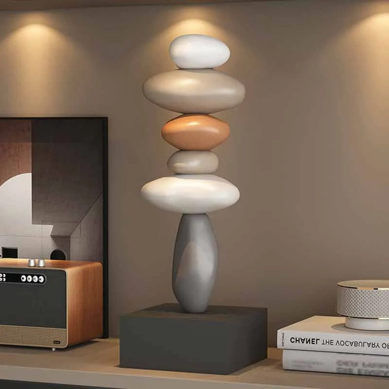Zen Stein Stapel Ästhetische Wohnkultur
