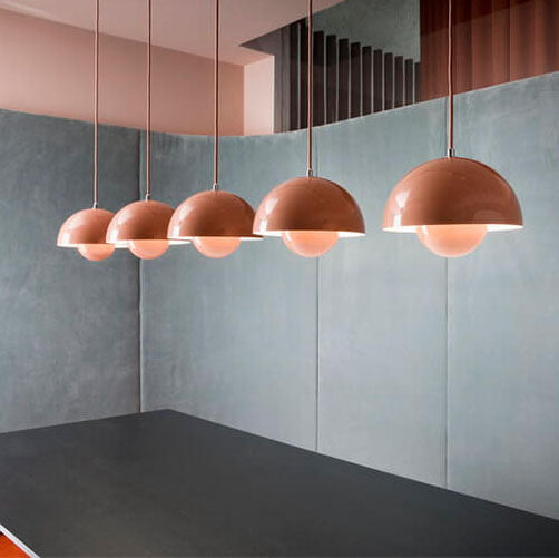 Brehn | ZenithSphere Moderne Pendelleuchte Halbkugel Form