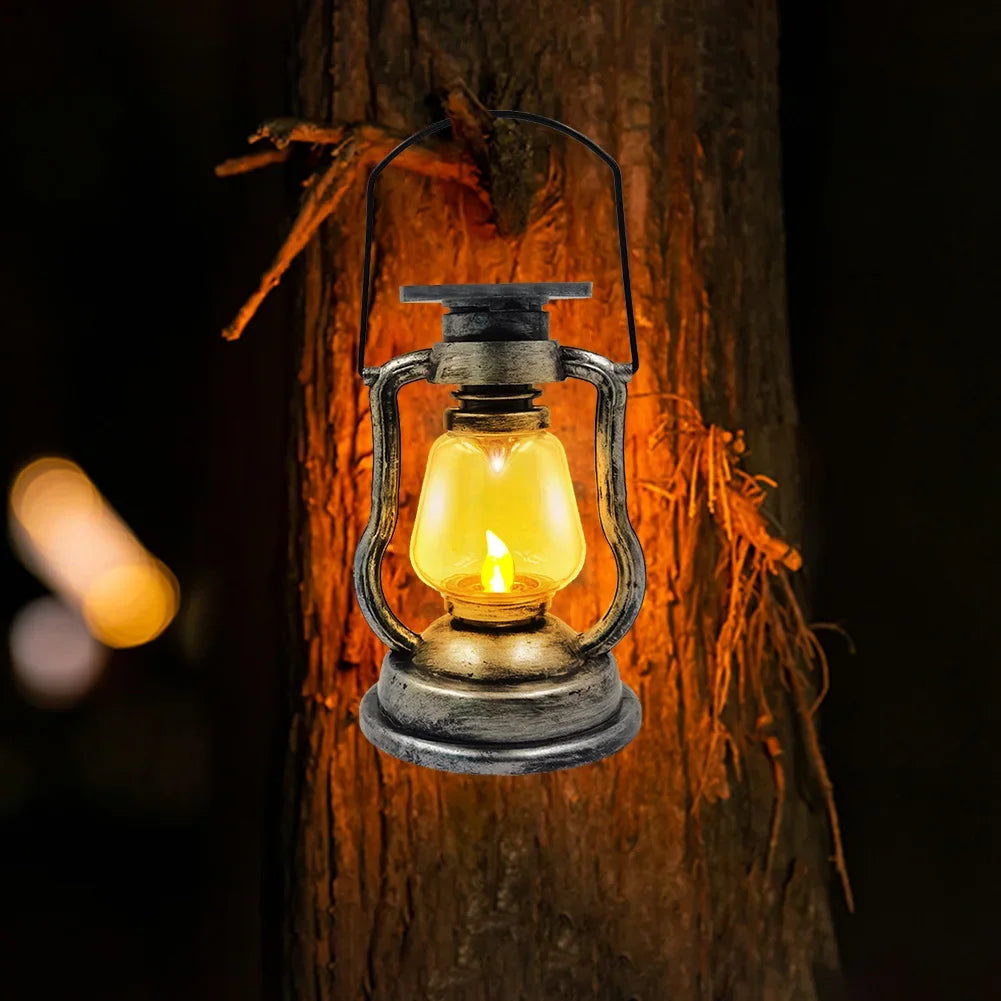 Retro Solar Laterne – Vintage Stil für Outdoor Camping, Garten und Balkon, Wetterfest und Energieeffizient | Brehn
