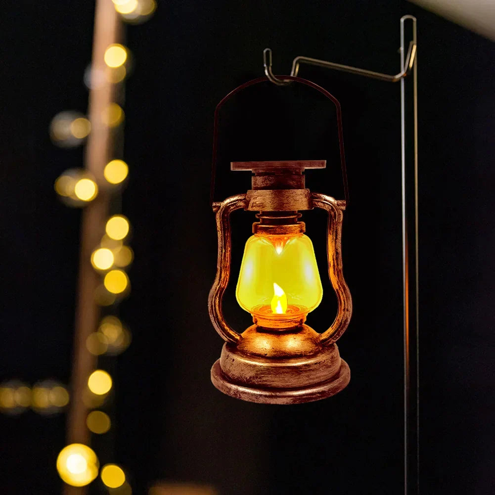 Retro Solar Laterne – Vintage Stil für Outdoor Camping, Garten und Balkon, Wetterfest und Energieeffizient | Brehn