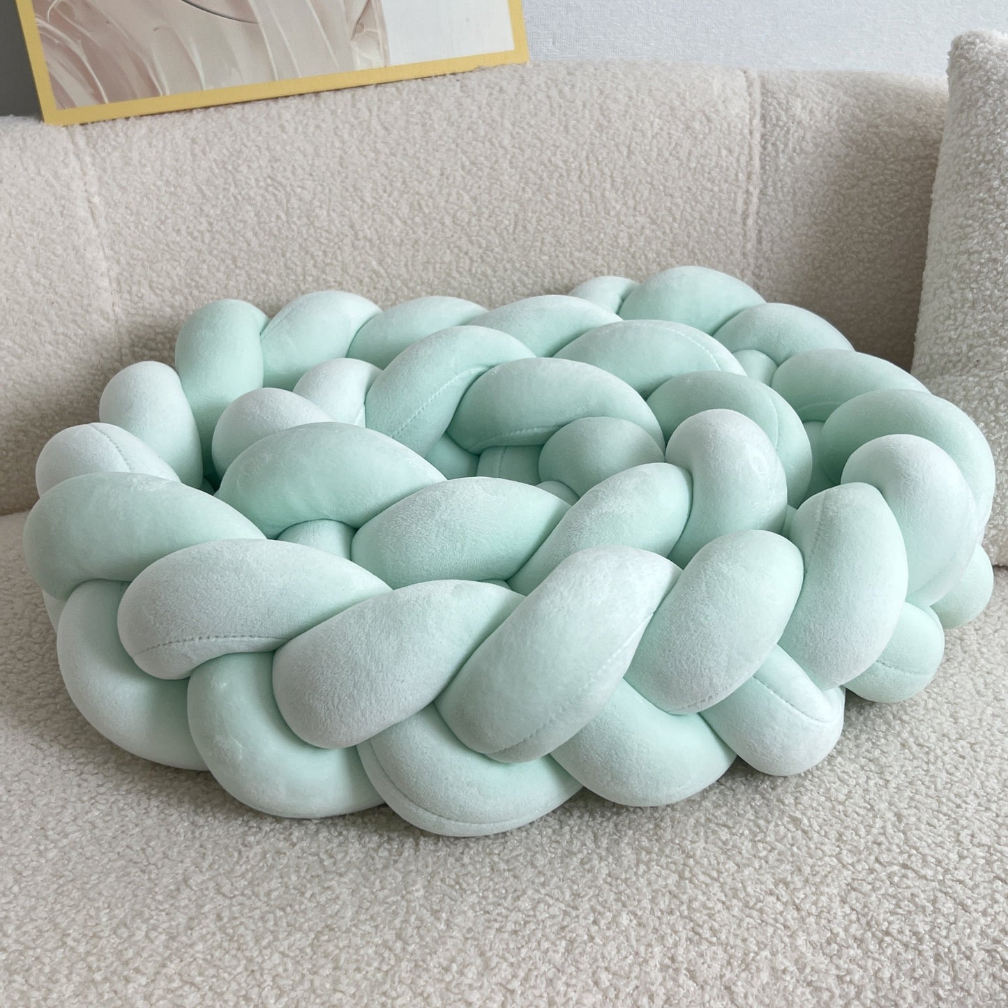 Brehn | WaveCushion - Moderner Waschbarer Bodenkissen mit Geometrie