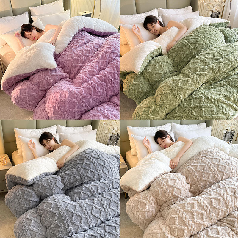 Brehn | SereneSleep Winter Bettbezug - Luxus Kaschmir Fleece Bettdecke für ultimativen Winterkomfort
