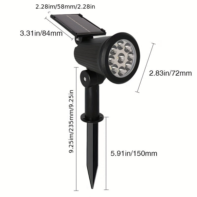 SolarLuxe Spotlight - Nachhaltige 9LED Gartenbeleuchtung | Brehn
