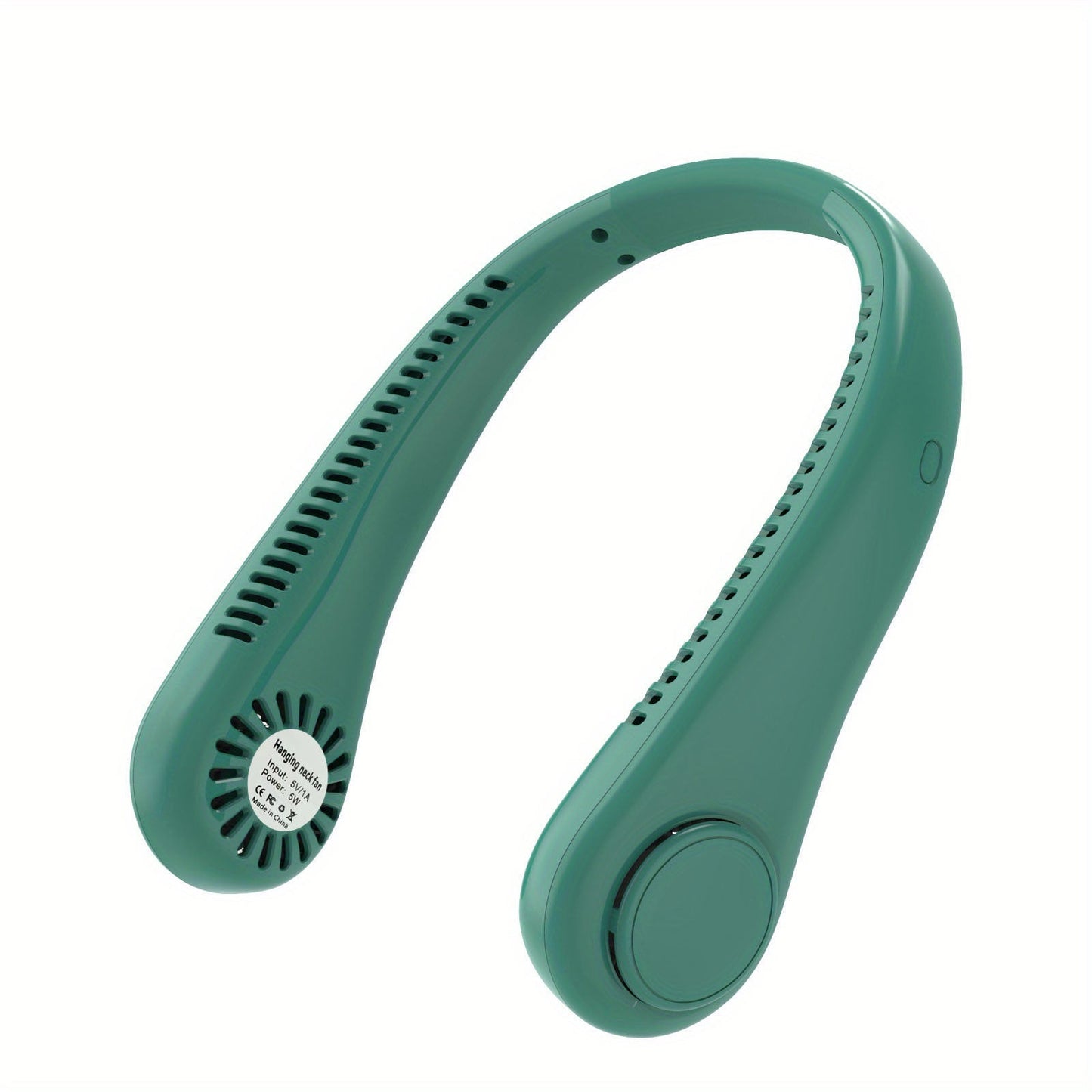 1pc Tragbarer Nackenventilator Elektrischer Drahtloser Ventilator Wiederaufladbarer USB Mini Ventilator Blattloser Persönlicher Ventilator Hängender Nacken Kühler Für Outdoor-Sportarten | Brehn