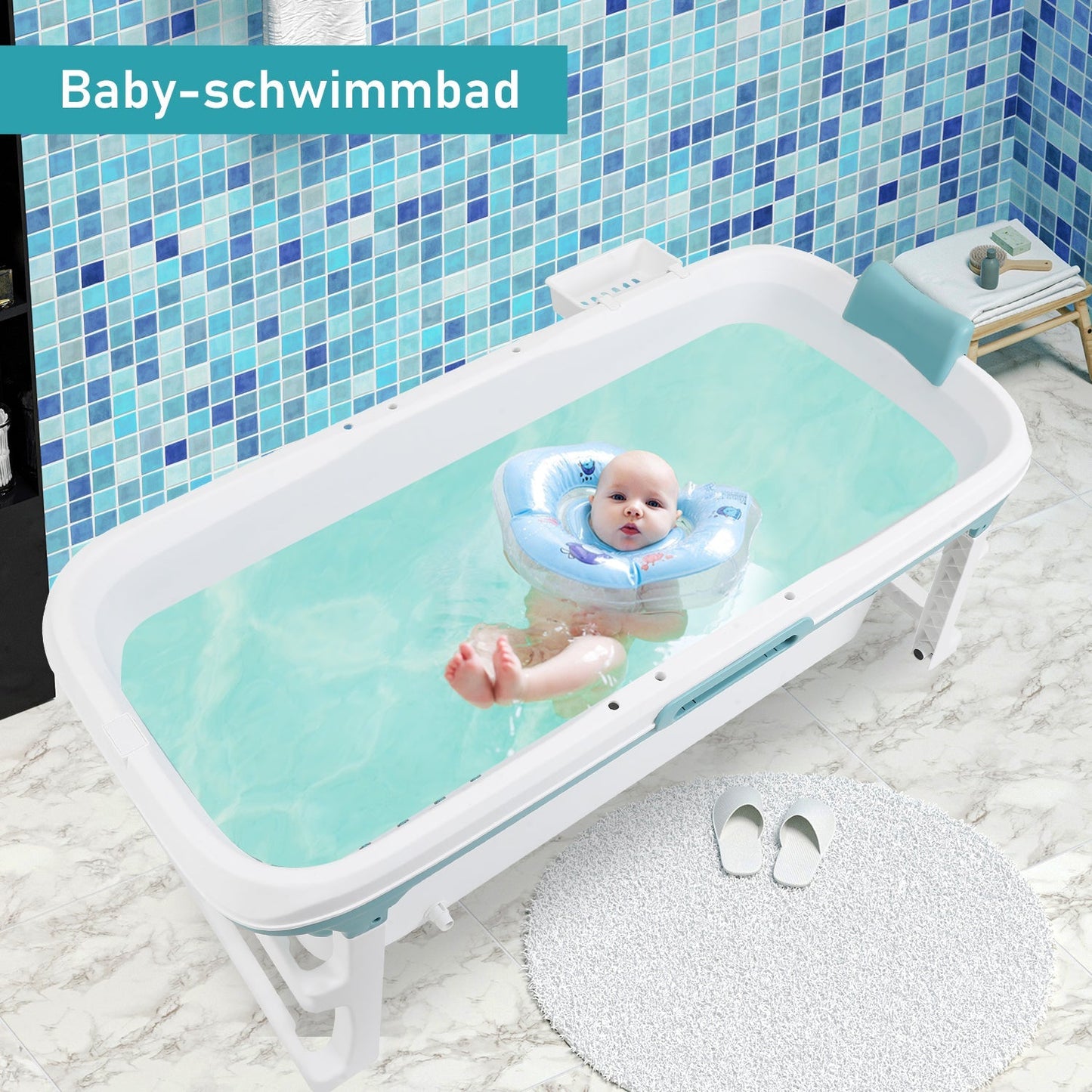 Faltbare Badewanne mit Abdeckung | Brehn