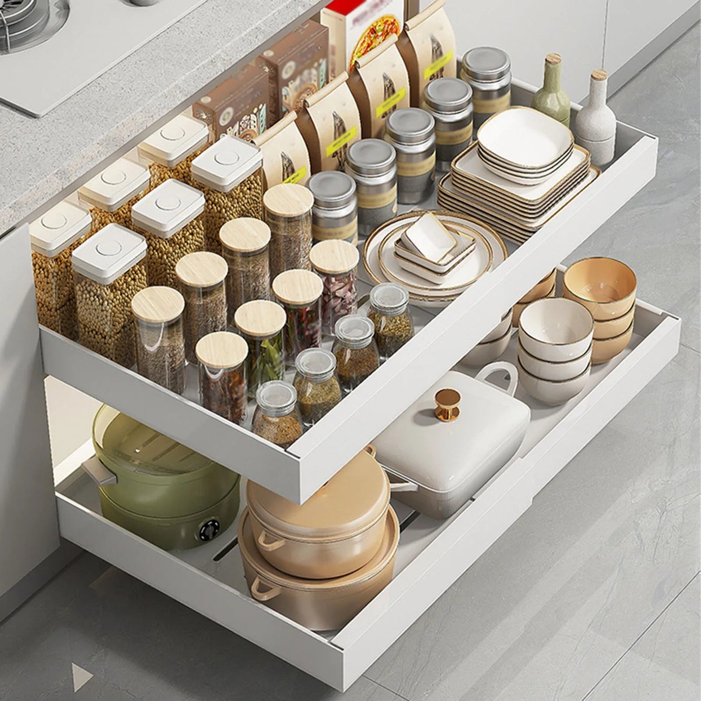 FlexiShelf Pro — Endlich perfekte Ordnung, die dir den Küchenalltag erleichtert | Brehn