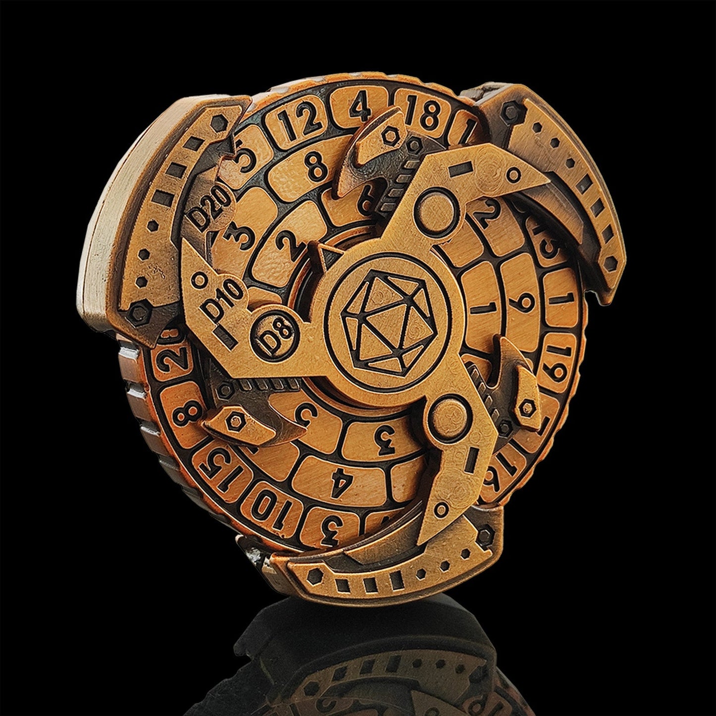 Brehn | 7-in-1 Fidget Spinner Polyedrische Metallwürfel