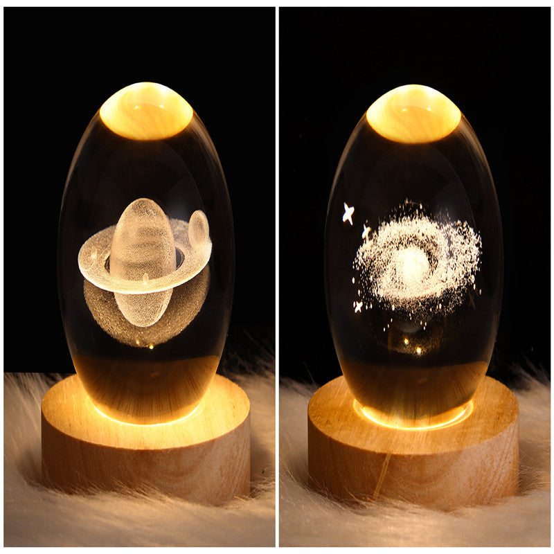 3D Galaxy Kristallkugel LED Nachtlicht | Brehn