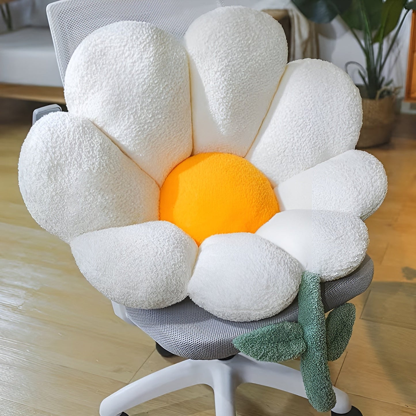 Blumenkissen – Weich und gemütlich | Dekoratives Bodenkissen für Sofa, Schlafzimmer und Wohnzimmer