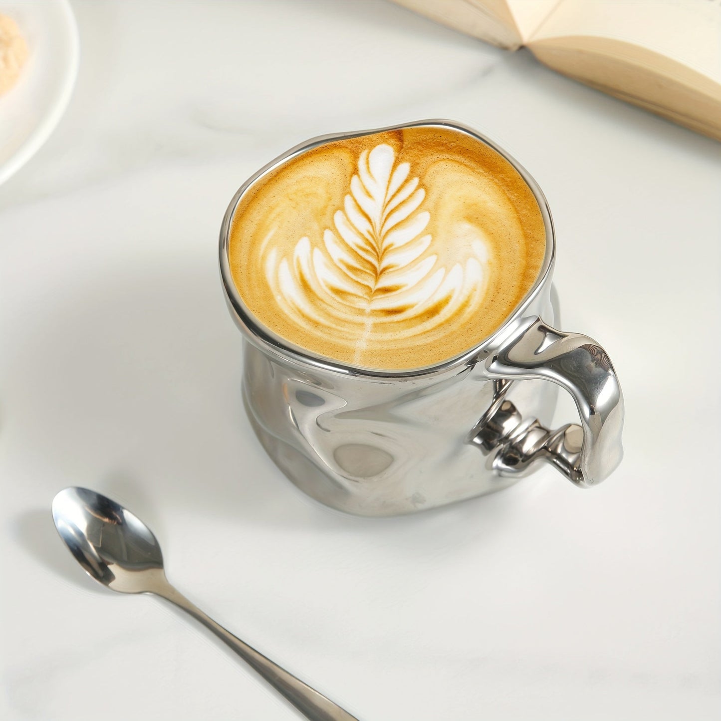 CreArt Becher – Handgemachte Keramiktasse mit einzigartigem zerknitterten Design | Brehn