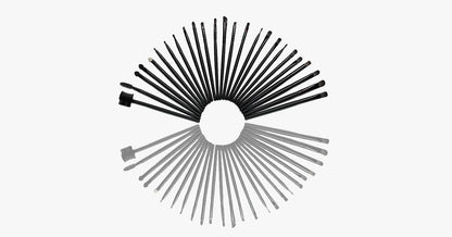 Schwarzes Make-up-Pinselset mit 32 Pinseln und Etui – Ein wahrer Retter für jedes Make-up