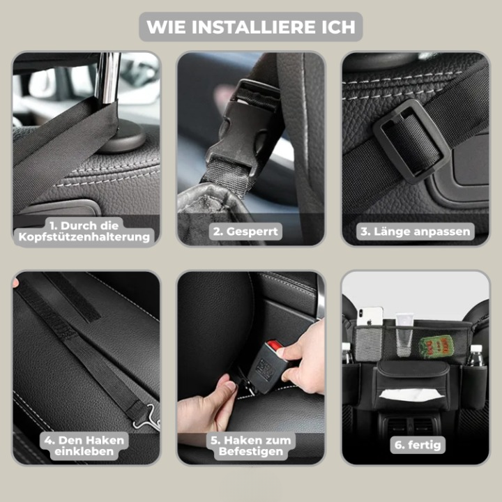 TurboTidy Auto Organizer — Schluss mit Stress und Chaos – Dein Auto immer blitzschnell aufgeräumt! | Brehn
