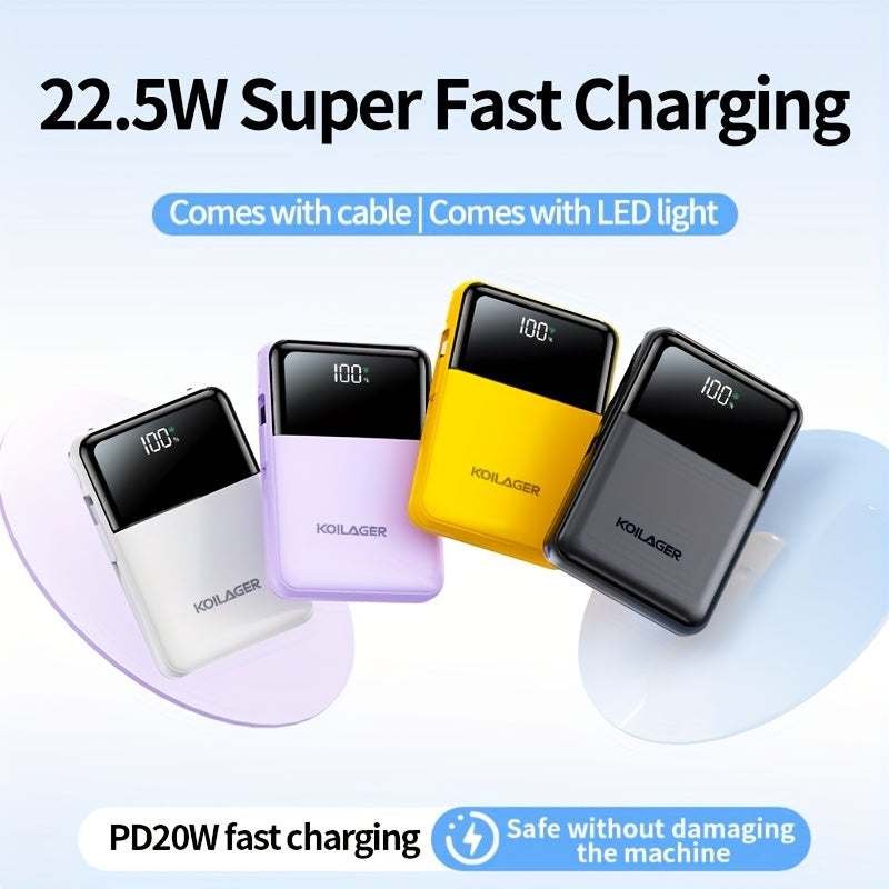 Powerbank 10000mAh Mini mit Display | Brehn