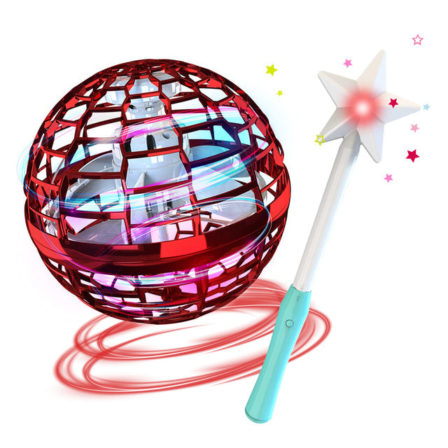 Flynova Pro fliegende Ball Spin Toy Handgesteuertes Drone-Hubschrauber 360 Grad drehendes Mini-UFO mit Licht Kinder Geschenke