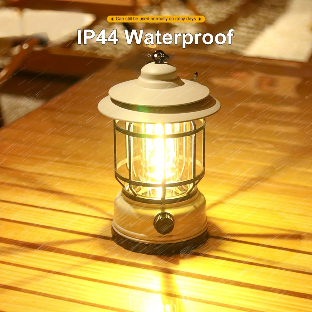 RetroGlow Lampe – Dimmbares Aufladbares LED Außenbeleuchtung | Brehn