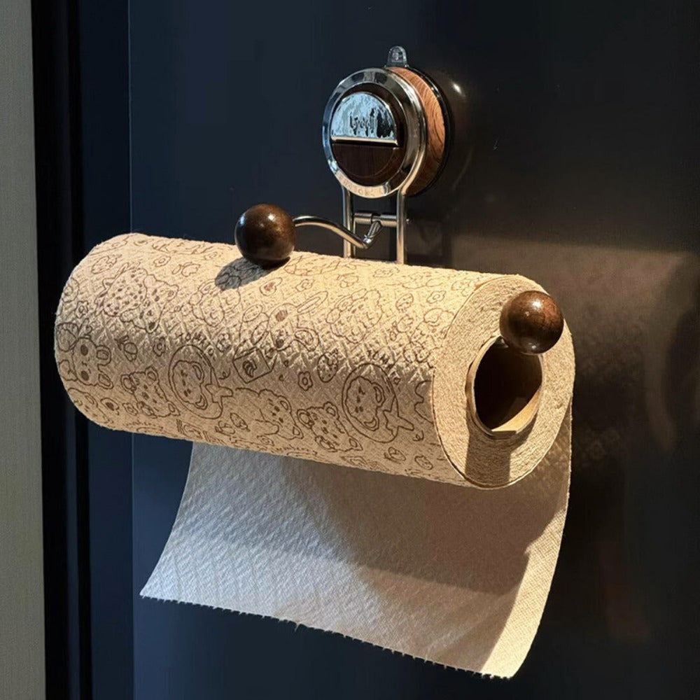 KeukenGrip Rollhalter aus Edelstahl mit Saugfuß | Brehn