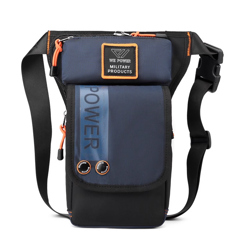 Brehn | Personalisierte Herren Motorradstil wasserdichte Nylon Bein-Brusttasche
