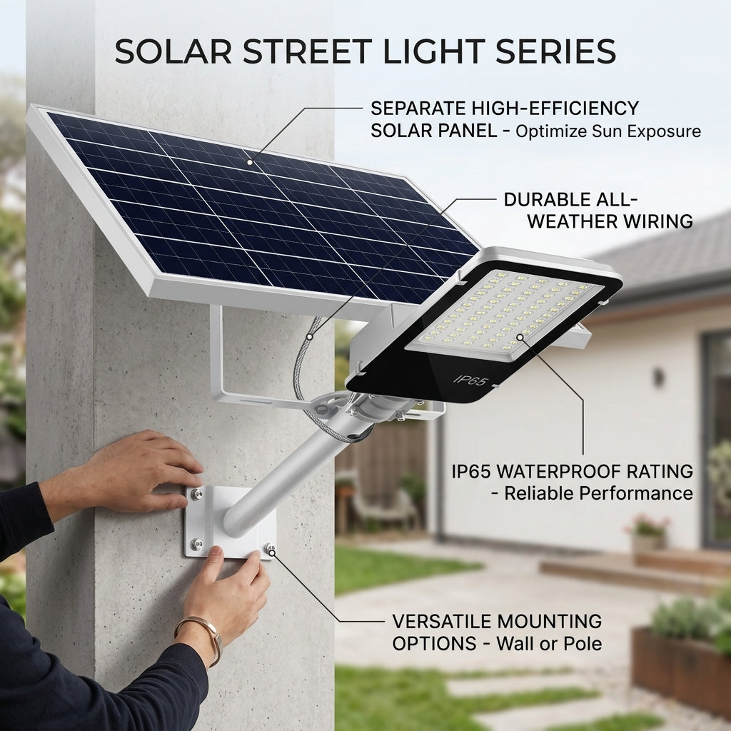 Schwere Outdoor Solar-Sicherheits-Wasserdichte Lampe | Brehn