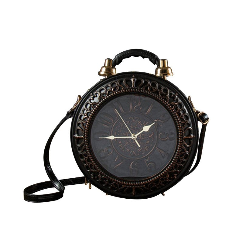 Brehn | Vintage Zeit Kreative Uhr Umhängetasche
