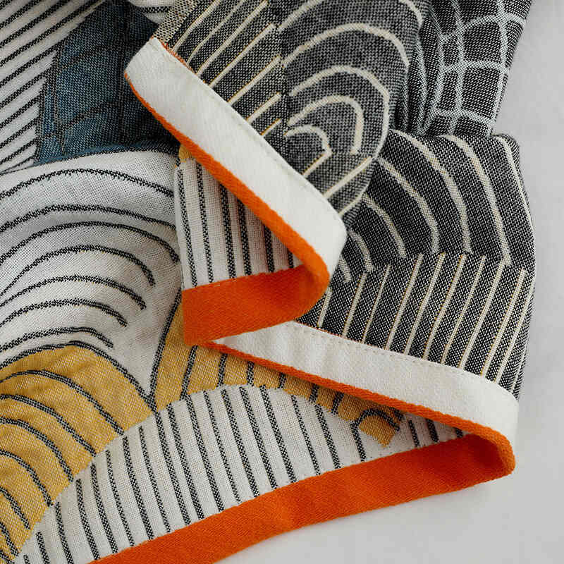 Shell Print Jacquard Baumwollhandtuch 70x140cm | Brehn