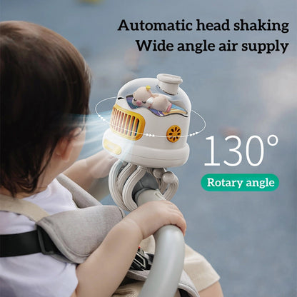 USB wiederaufladbarer tragbarer Mückenabwehr Kinderwagenventilator | Brehn